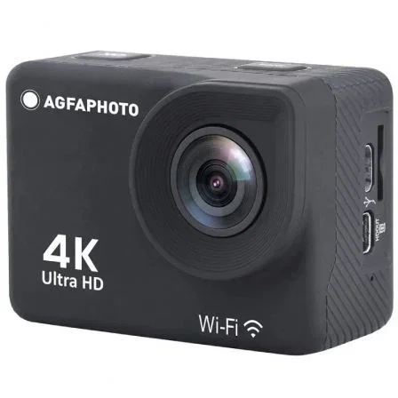 AgfaPhoto AC9000BK Cámara Deportiva 4K WiFi 16MP Gran Angular 130º Estabilizador 6 Ejes Negra AgfaPhoto AC9000BK Cámara Deportiva 4K WiFi 16MP Gran Angular 130º Estabilizador 6 Ejes Negra